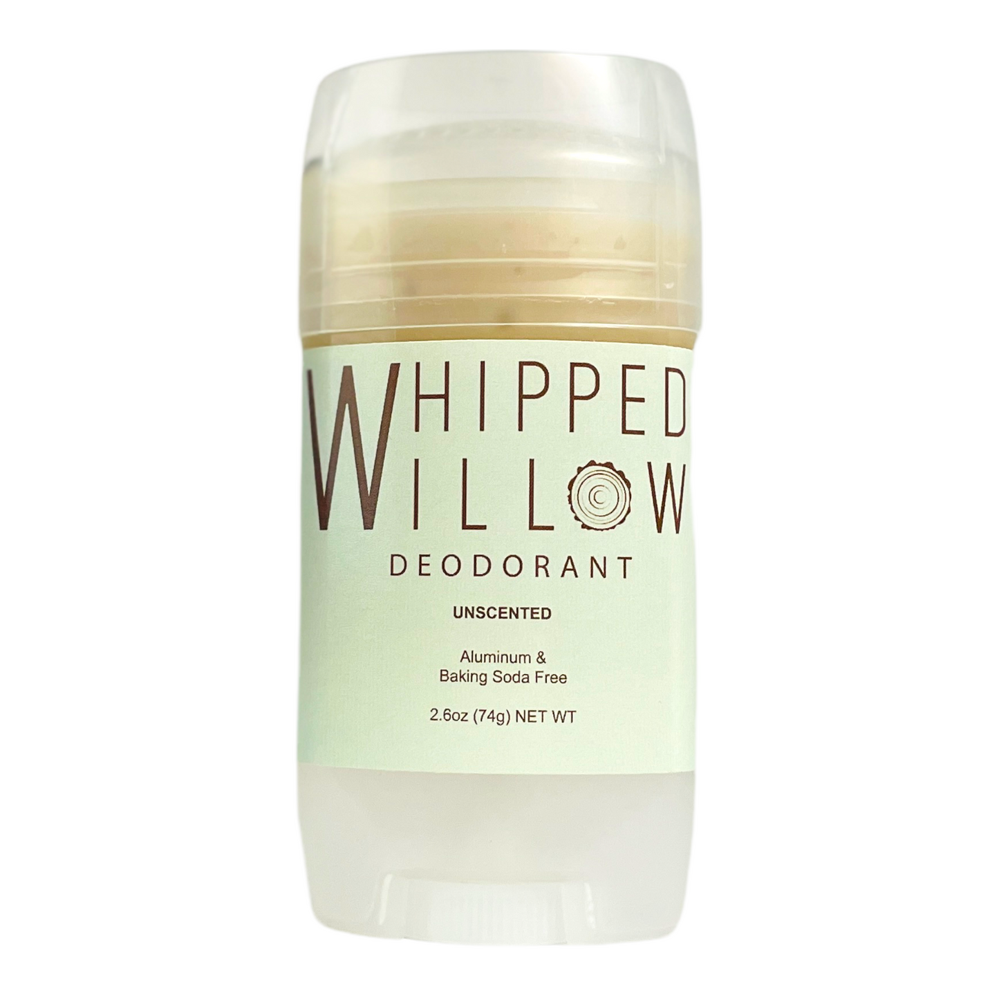 Whipped Willow baking soda free unscented deodorant